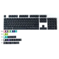 for gmk black pixel cap pbt sublimation mechanical board with simple blind typing without lettering for he f9p8 p1p1