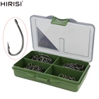 200 шт Карп Рыбалка ПТФЭ крючок с покрытием из высокоуглеродистой нержавеющей стали колючая рыба Крючки с коробкой рыболовные аксессуары