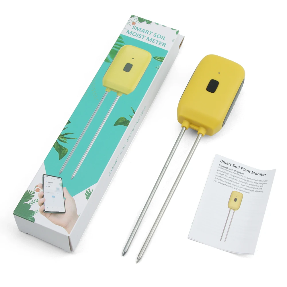 Bluetooth Tuya тестер почвы измеритель температуры и влажности умный датчик воды для