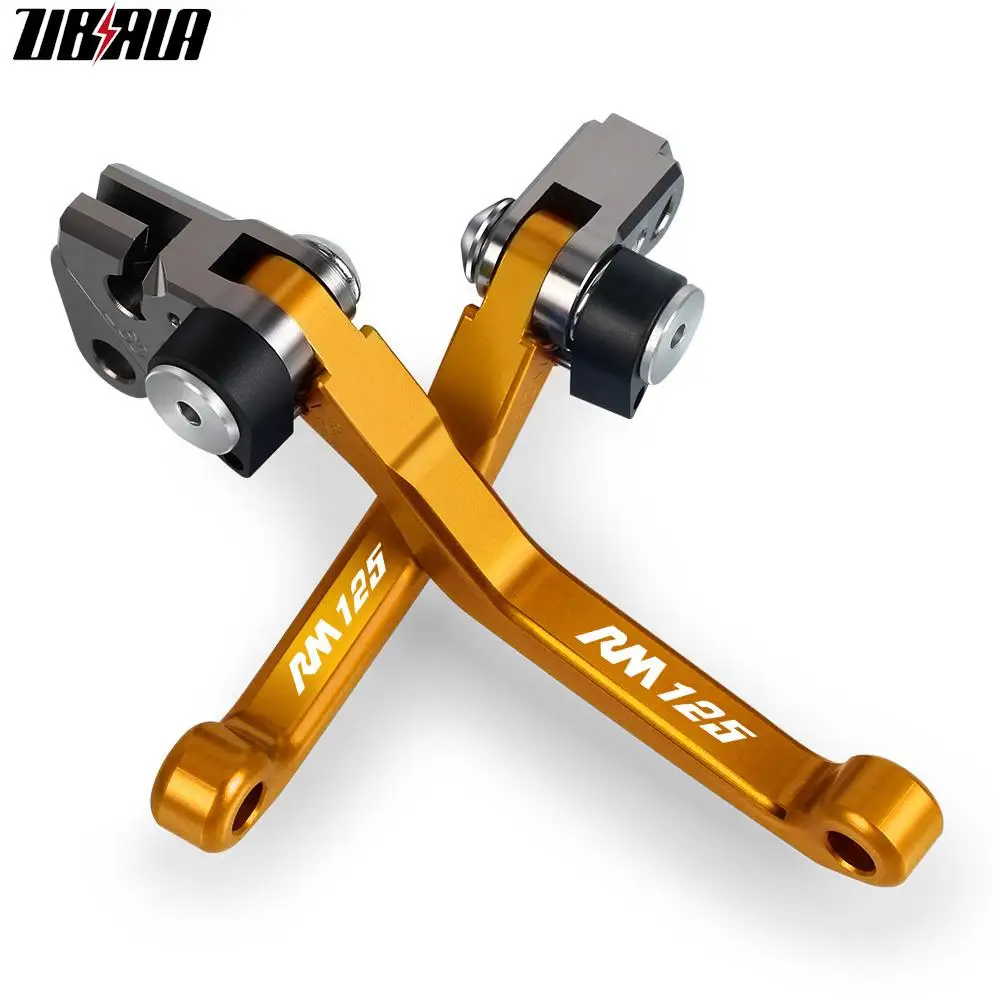 

For SUZUKI RM125 1997 1998 1999 2000 2001 2002 2003 Motorcoss Pit Dirt Bike Pivot Foldable Brake Clutch Levers With LOGO RM125