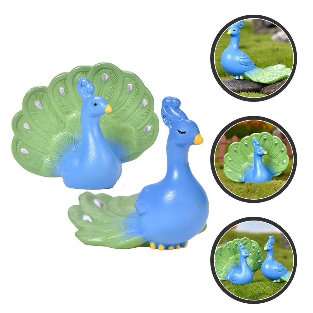 

2Pcs Figurine Resin Statue Model Resin Figurines Decoration