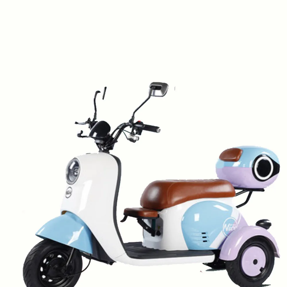 

Electric Tricycle 48V/60V20A Lithium Battery 600/800W Endurance 40/65KM Maxm Speed 20 KM/H Mobility Scooter Baby Seat