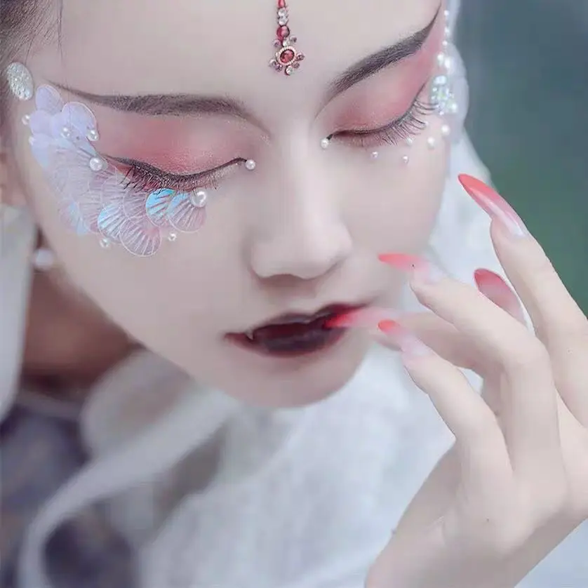 Пайетки для макияжа глаз 10 цветов украшение лица кристаллов пайетки рукоделия