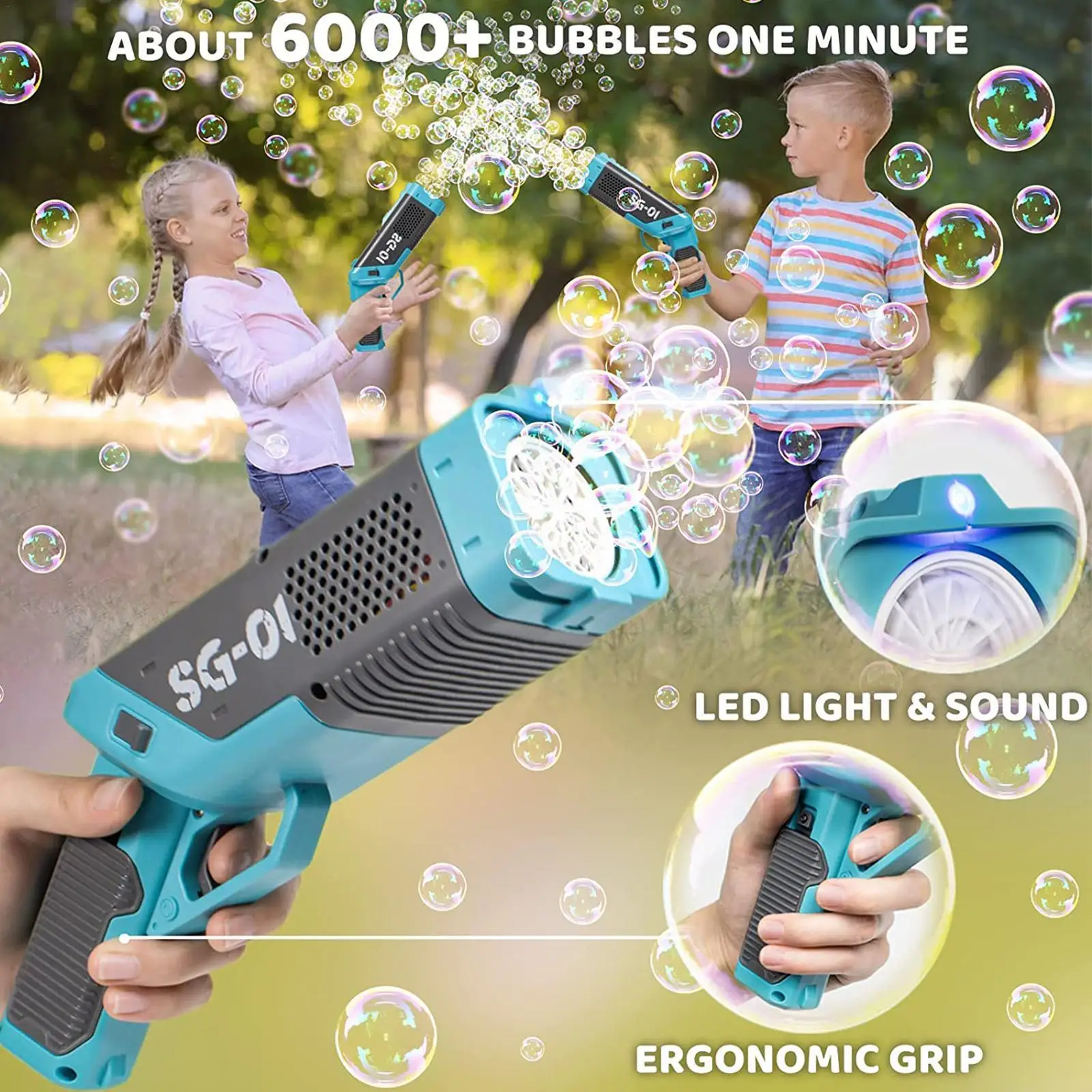 

Пузырчатый пистолет, электронная пузырчатая машина, летняя уличная мыльная вода, детские игрушки для ванной комнаты, вечеринки, уличные игр...