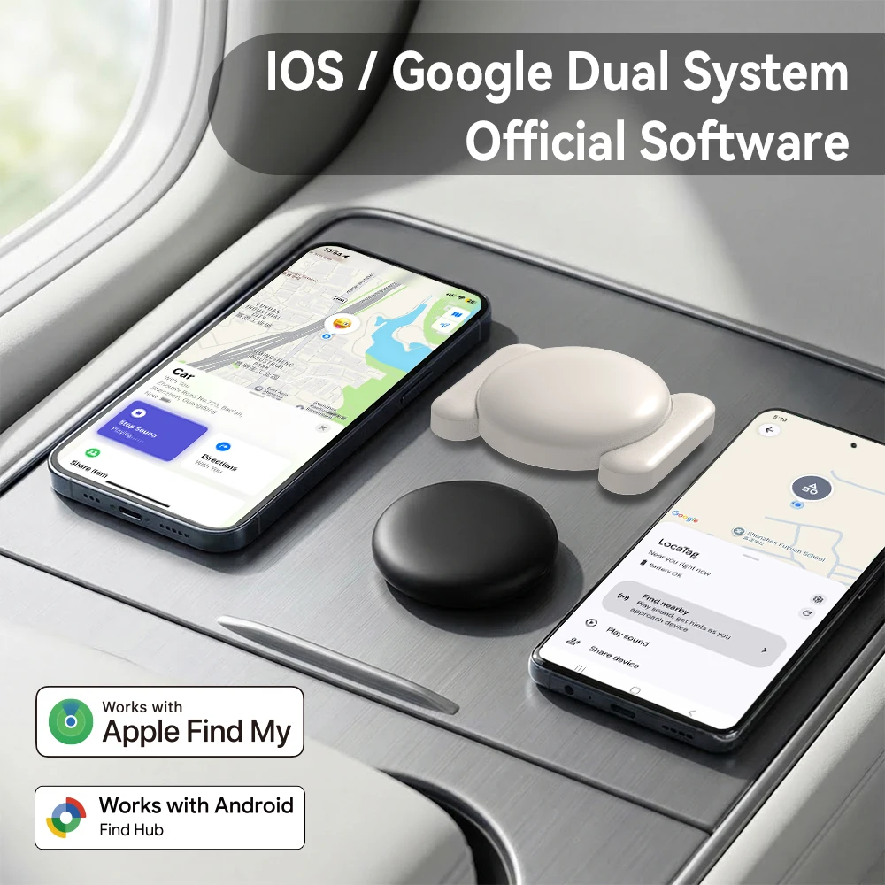 Фото Набор из 4 штук: Магнитный водонепроницаемый трекер-поиск для Apple Find My/Google Find Hub, устройство для предотвращения потери, совместимое с IOS/Google Smart Tag №2