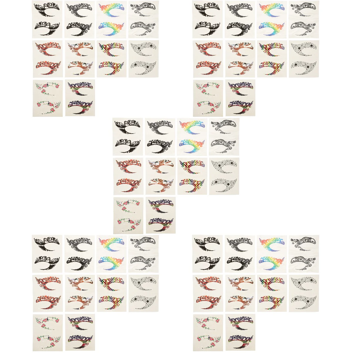 

50 Pairs Eye Shadow Sticker Temporary Eye Makeup Stickers Eyeliner Decals