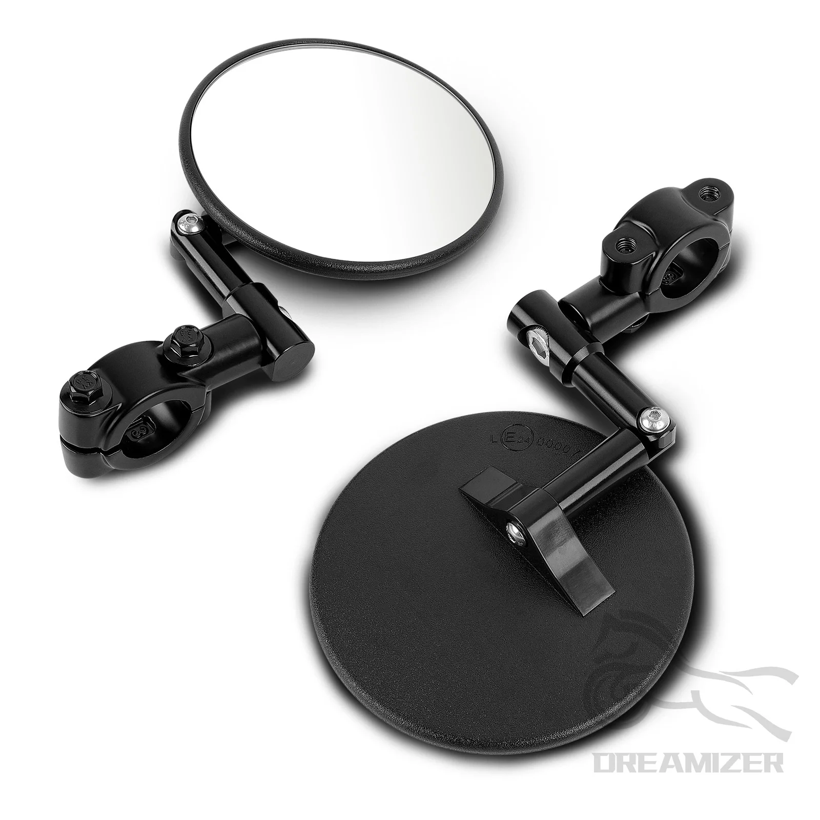 1 пара заднего зеркала мотоцикла с ЧПУ, боковое зеркало для руля диаметром 22-23 мм с болтом M8 для Honda Suzuki Yamaha Surron