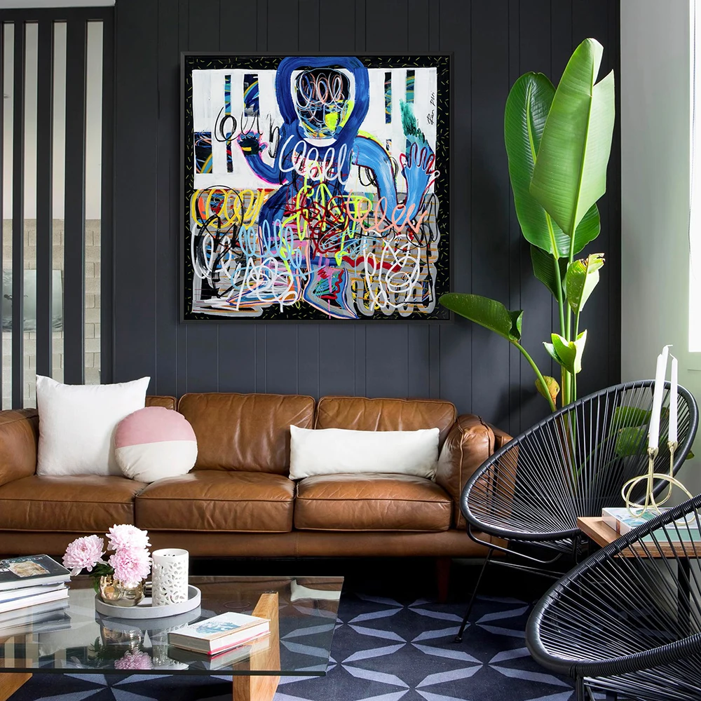 

Горячая Распродажа абстрактные граффити настенные картины на холсте декоративные картины ПЕЧАТЬ Плакаты Современная картина маслом домаш...