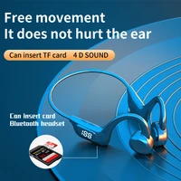 vg06 bone conduction wireless headset open bluetooth waterproof tf card pluggable 4d sound can be worn during sports