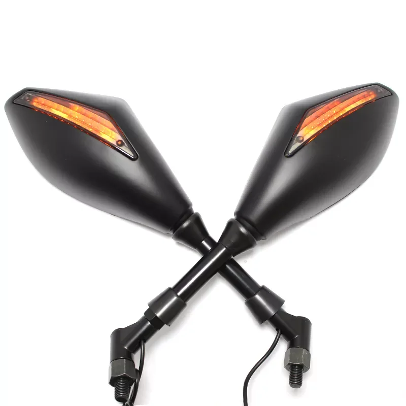 

NEW2023 Motorcycle Rearview Mirrors LED Turn Signals Lights for Hyosung GT125R GT250R GT650R Z750S Ninja 250R 650R