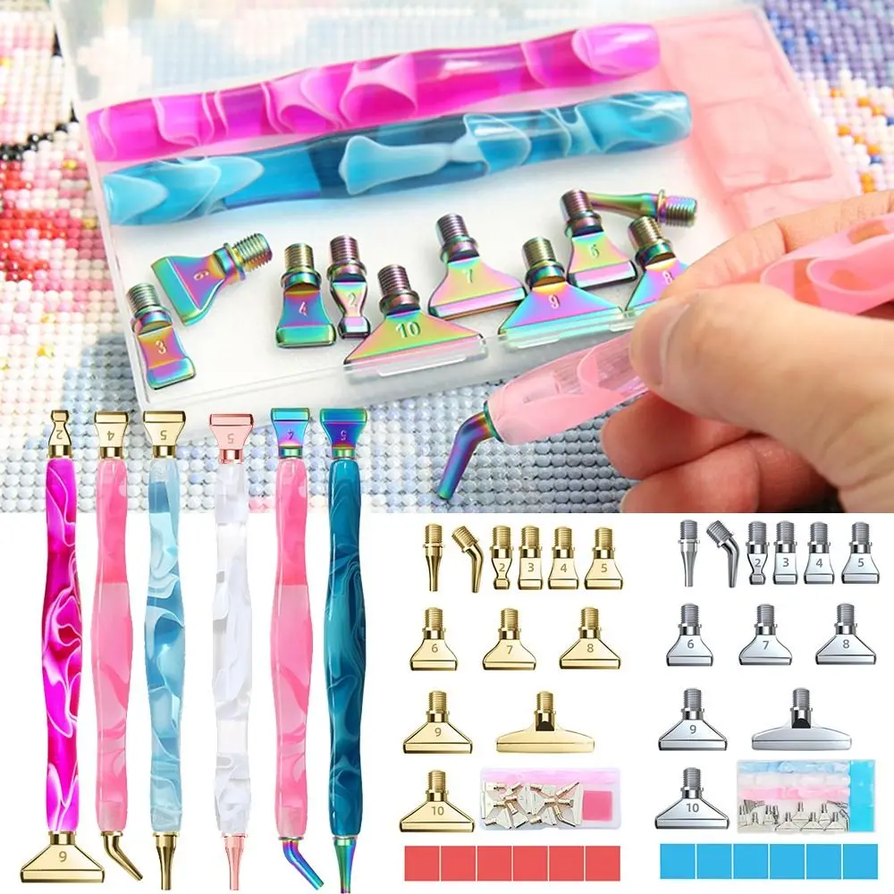 

Resin Point Drill Pen 5D Diamond Painting Pen Replacement Metal Point Drill Pen Head Cross Stitch Diamond Painting Accessories