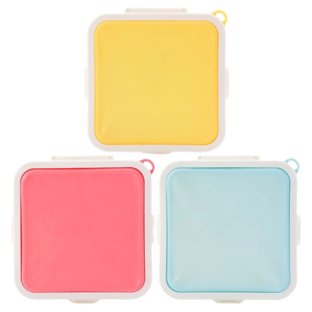 

3 Pcs Portable Sandwich Container Reusable Containers Sub Breakfast Sandwiches Case Bread Outdoor Toast Large