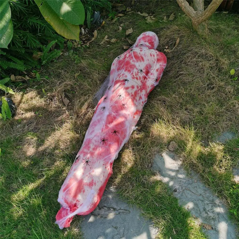 

1 Set Realistic Inflatable Fake Corpse Outdoor Scary Corpse Bloody Body Bag Hanging Decor Creepy Halloween Haunted House Prop