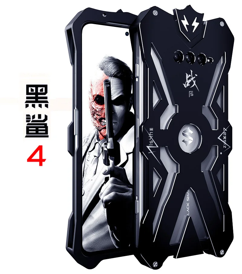 

Original Zimon Metal Luxury New Thor Heavy Duty Armor Metal Aluminum Phone Case For Xiaomi Black Shark 5 4 4s Pro Cases Cover