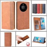 luxury flip leather phone case for huawei mate 40 30 20 20x p50 p40 p30 p20 lite e pro plus 5g card slot wallet shockproof cover