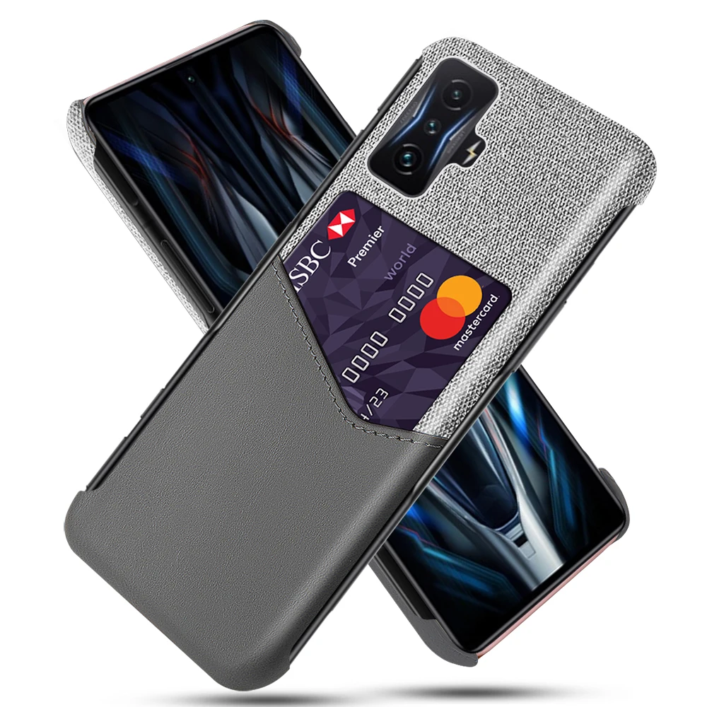 

For POCOF4 GT Case Soft-Touch Fabric + PU Leather Phone Cover For Redmi K50 Gaming K50 Pro POCO F4 GT Coque pocof4 gt Global