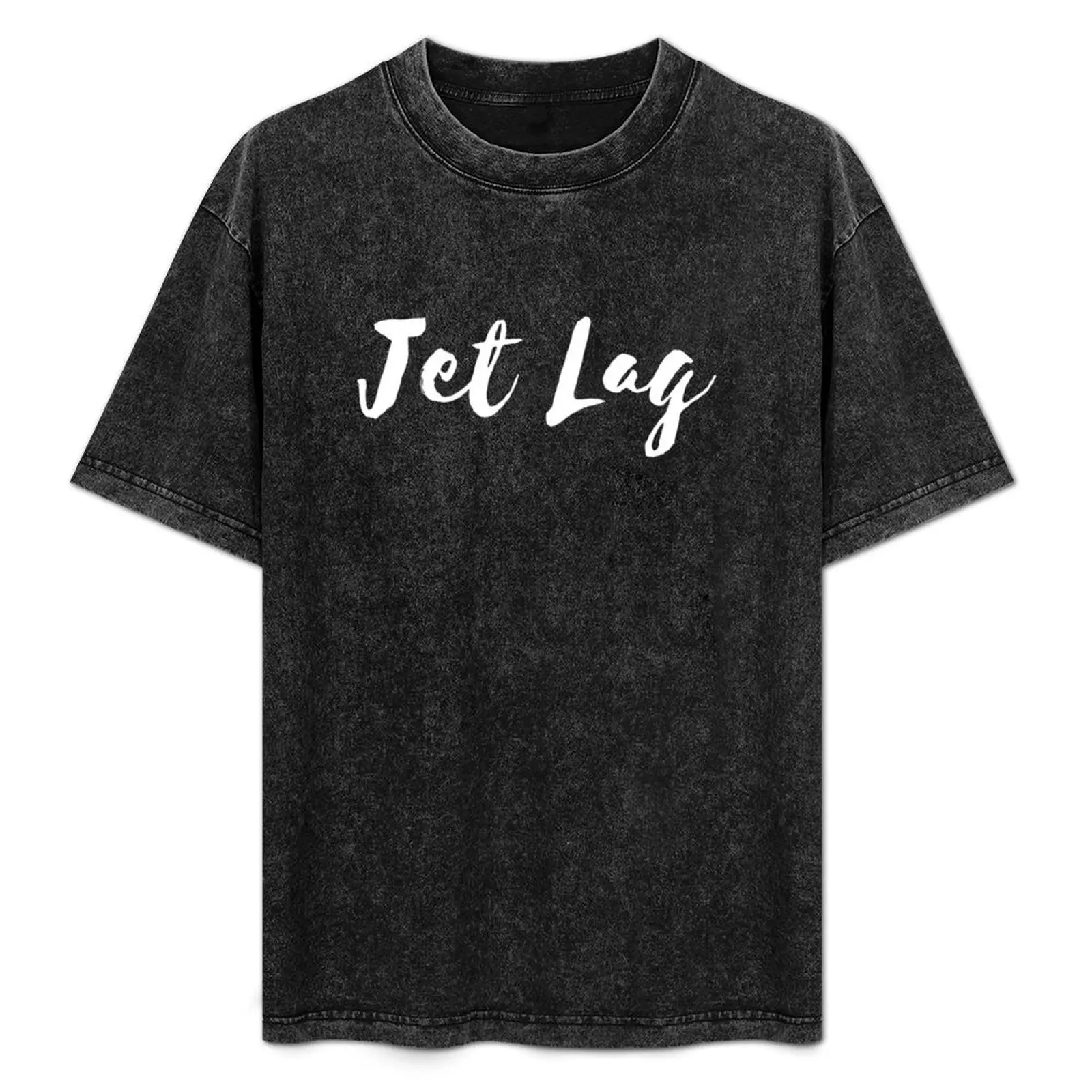 Фото Забавная футболка Jet Lag с принтом самолета, повседневный минималистичный топ с короткими рукавами №1
