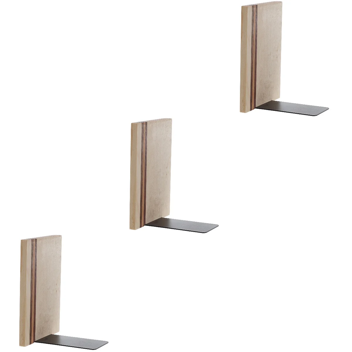 

3 pcs Simple Book Holder Practical Bookend Desktop Book Organizer for Home
