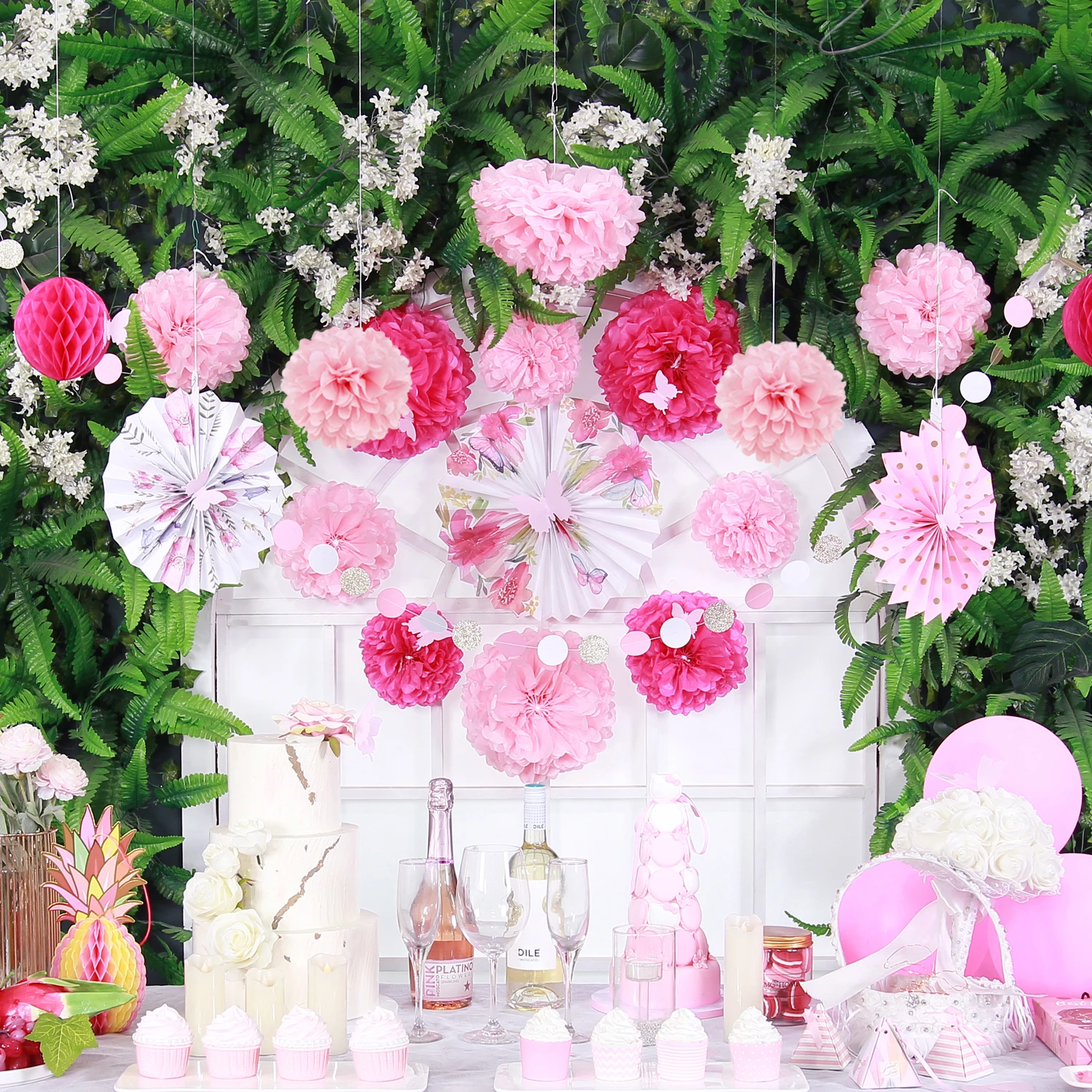 Свадебные украшения для девочек на День рождения Вечерние фон Baby Shower украшение