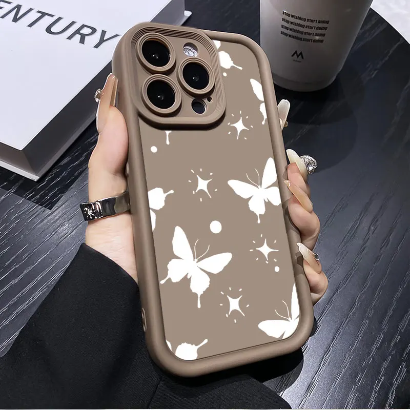 Чехол для телефона Infinix Smart 9 Hot 50i Trend Butterfly X6531 X6532 мягкая силиконовая