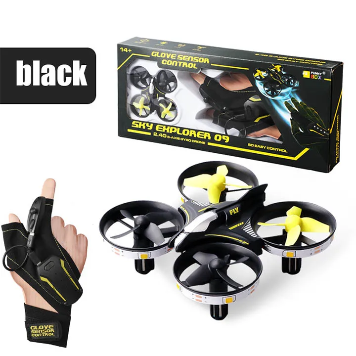 2 4G перчатка с датчиком управления квадрокоптер светящиеся игрушки-флаеры