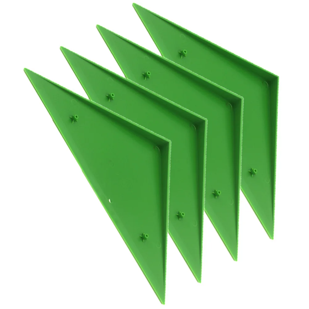 

4PCS Durable Triangle Foosball Table Football Table Corner Protector Fit for Most Foosball Tables Green