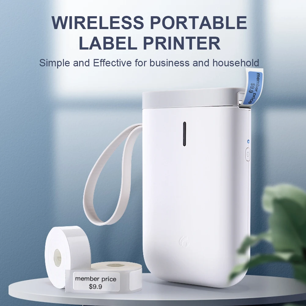 d11 label printer mini portable pocket no ink wireless label maker machine for mobile phone home office use print with name free global shipping