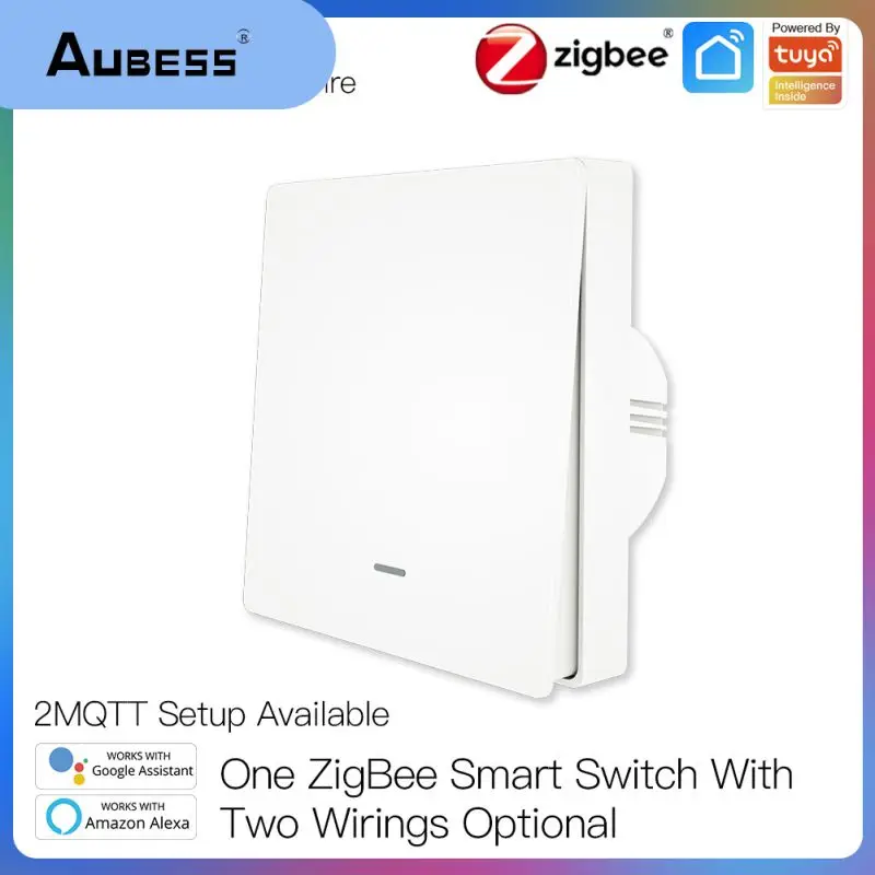 

Touch Control Smart Light Switch Ac100-250v Tuya Zigbee Switch 2/3 Way Touch Panel App Control Light Switch Voice Control