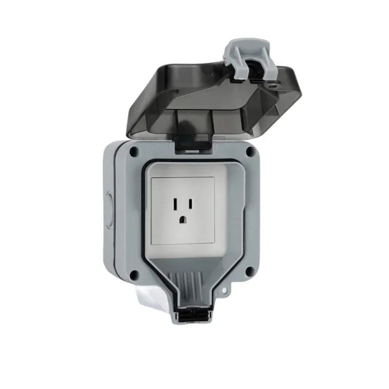 Американская Водонепроницаемая двойная розетка 110 в IP66 с переключателем, универсальная уличная Водонепроницаемая промышленная розетка с американской вилкой