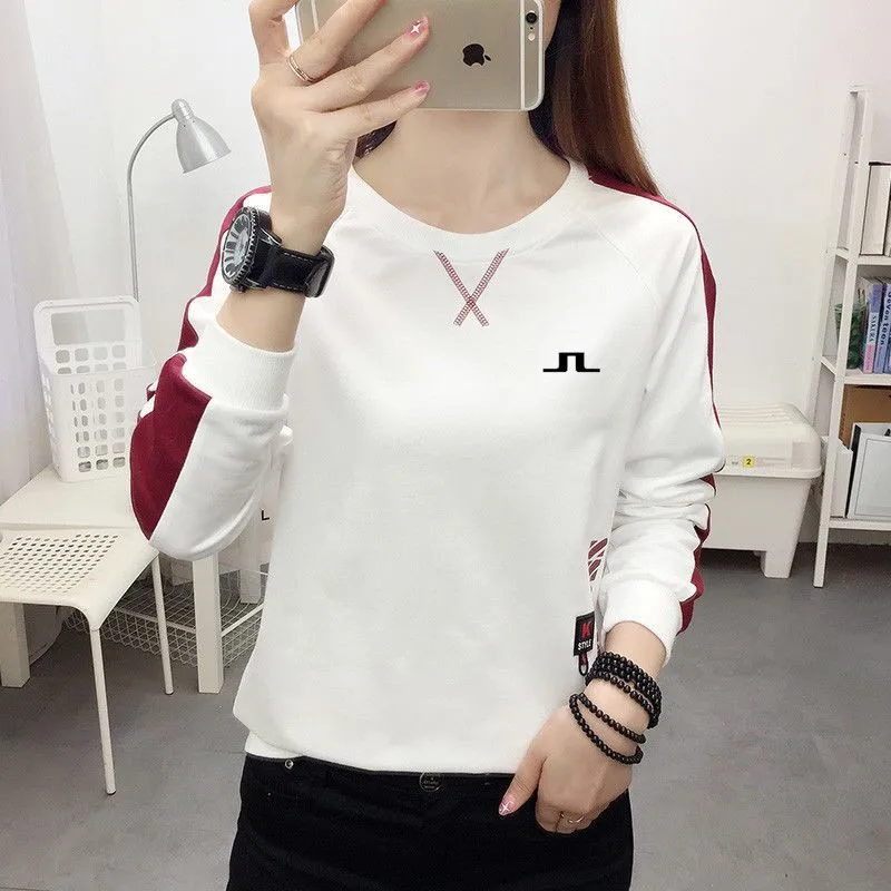 

J Lindeberg Golf Shirts Women Golf Wear Malbon Women's Golf Clothing 2023 Spring Women Long-sleeved T-shirt Tops Golf Wear Horse