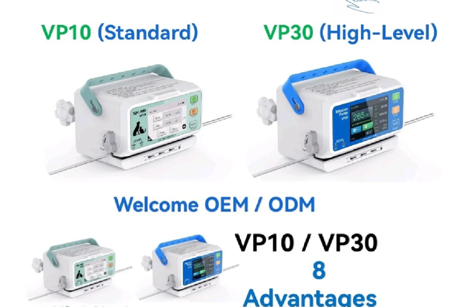 

High-Flow Rate Range For Human or Vet Infusion Pump 3.5”Colorful Touch Screen DPS Dynamic Pressure Monitoring Real-time Display
