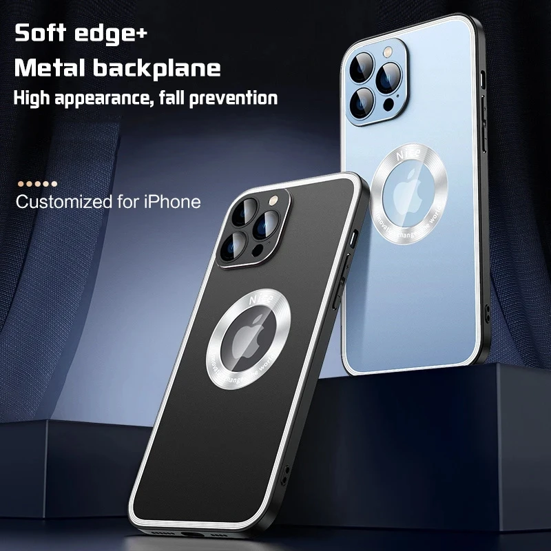 

Luxury Mag Metallic Phone Cases For IPhone 11 12 13 14 Pro Max 14 Plus Shockproof Metal TPU Frame Cover For IPhone 12 13 14