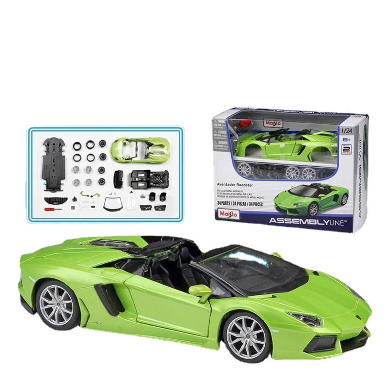 

Maisto 1:24 Lamborghini Aventador Roadster LP700-4 Sports Car Simulation Alloy Car Assembly Model Car Collection Gift Toy B757