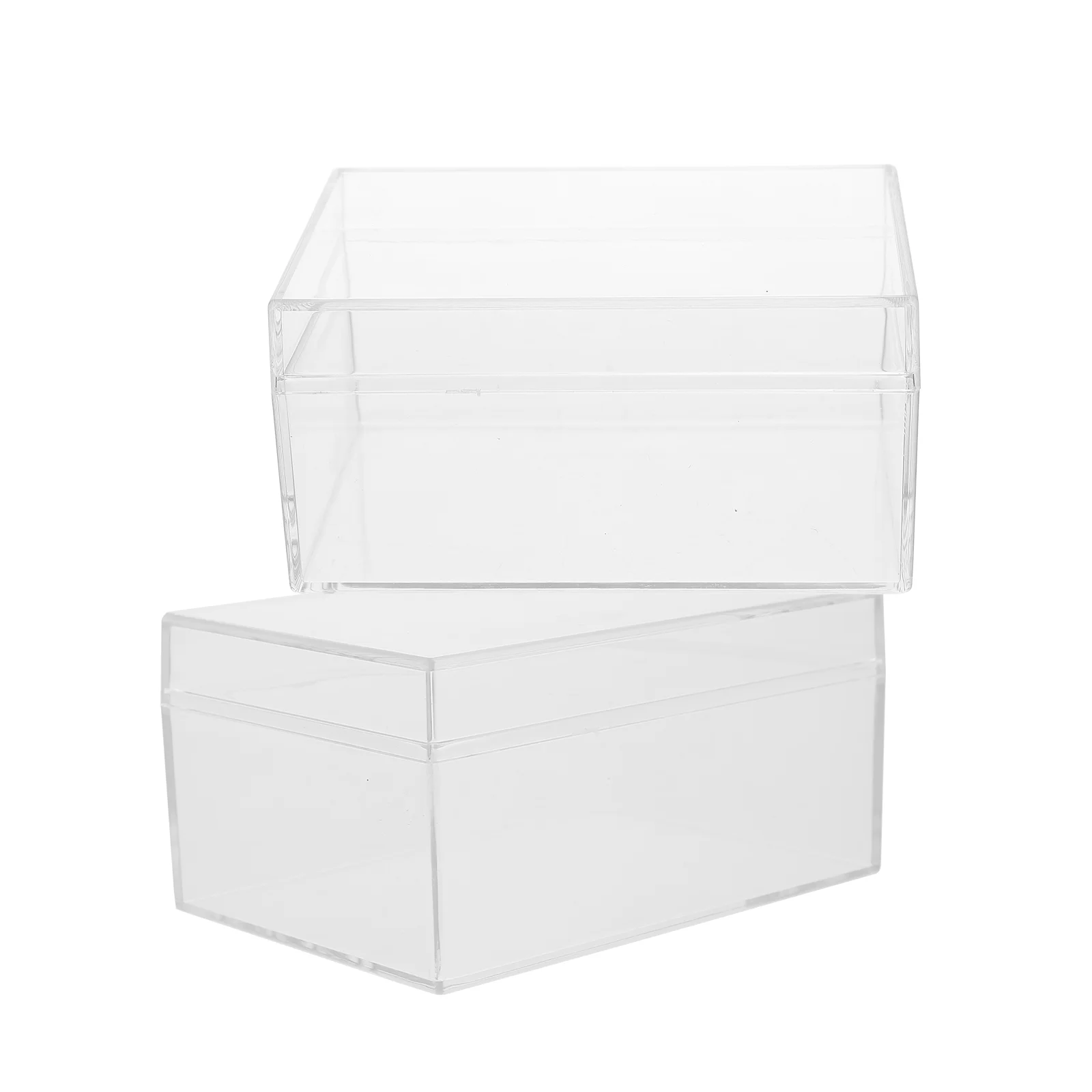 

2Pcs Portable Poker Cards Boxes Plastic Empty Transparent Game Cards Boxes