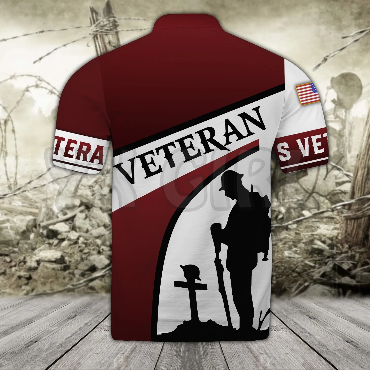2022 летние рубашки для женщин и мужчин Американский Ветеран индивидуальное имя 3D