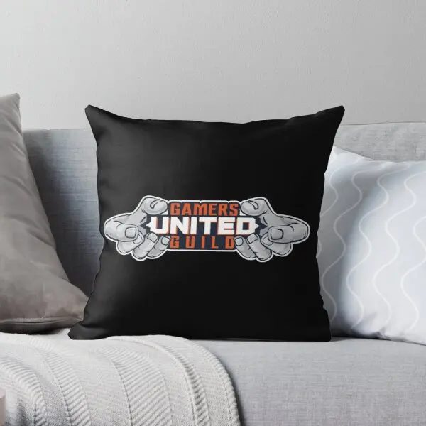 

Gamers United Guild Printing Throw Pillow Cover Office Fashion Comfort Decor Throw Anime Sofa Car Bedroom Pillows not include