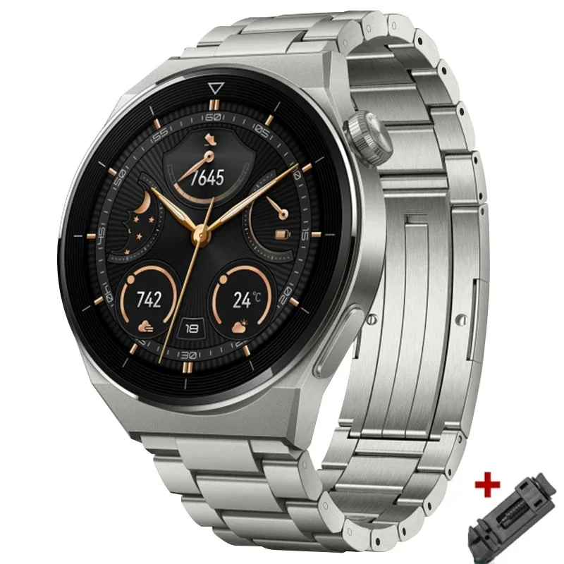 Ремешок титановый 22 мм для Huawei Watch 4 4PRO Ultimate GT 2/2e 3pro 46 роскошный мужской