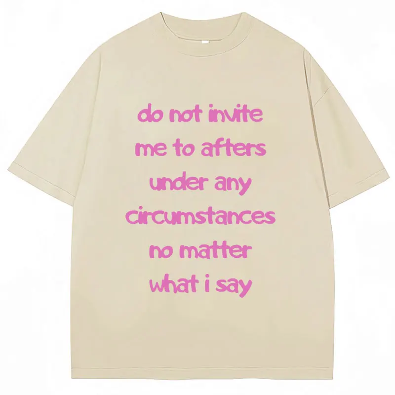 Женская футболка с коротким рукавом и надписью Do No invte Me