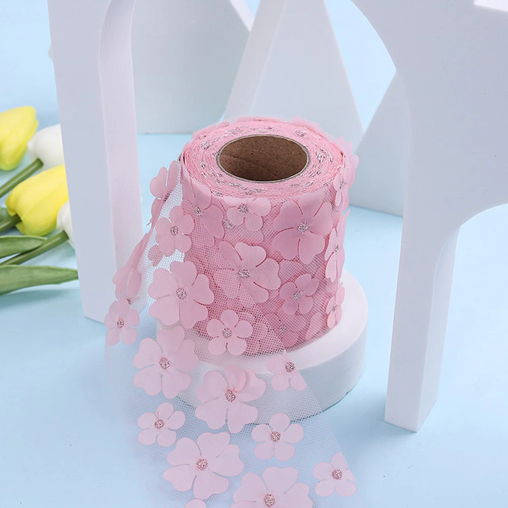 3D градиентные кружевные листья 5 ярдов материал Setchada Plya для рукоделия ручной