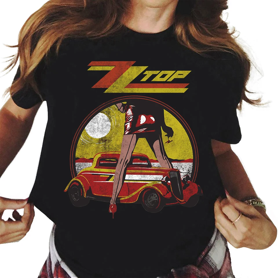 

Men's Zz Top Vintaged Legs Rock T-Shirt Print casual Tshirt Unisex