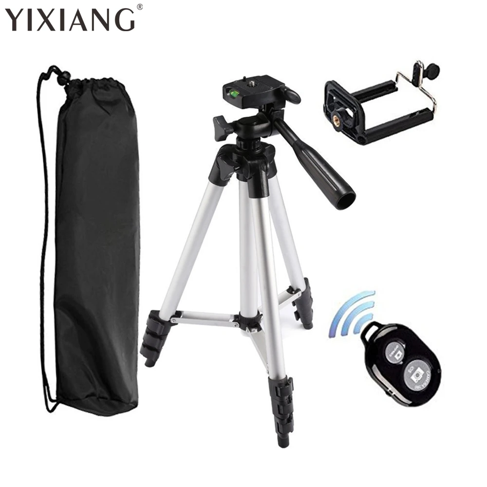

Tripod 50" Inch Aluminum Tripod + Universal Smartphone Holder Mount + Bluetooth Wireless Remote Control Camera Shutter