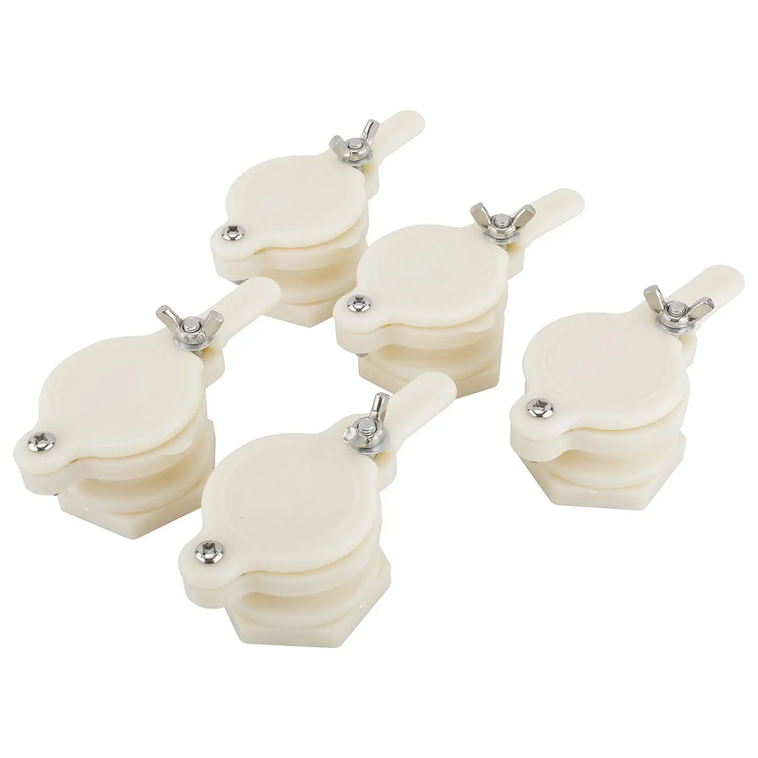 

10 Pcs Nylon Heavy Duty Honey Gate Valve with Wing Nut Bee Hive Tool Use on Pails and Some Extractors