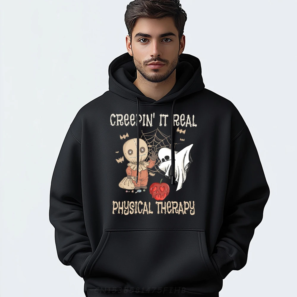 Винтажные толстовки Creepin It Real Physical Therapy забавные белые на Хэллоуин для мужчин