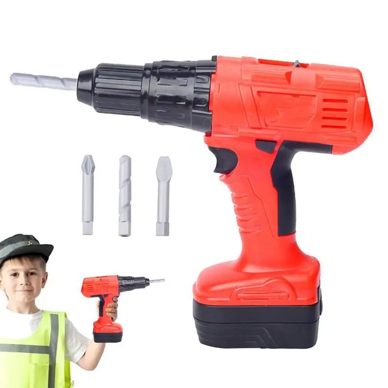 

Kids Electric Drill Toy Kids Power Tools Mini Toy Drill Outside Construction Play Tools Electric Drill With Sound And Action