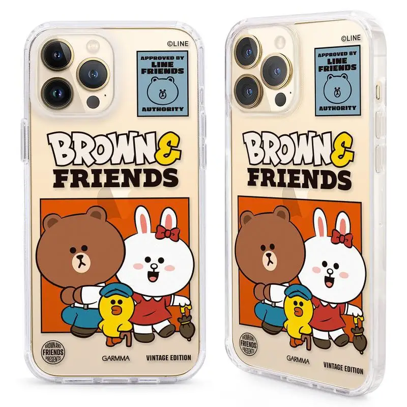 

Чехол для телефона Line Friends с рисунком для 13 promax IPhone 13 прозрачный мультяшный полноразмерный защитный чехол Linefriends