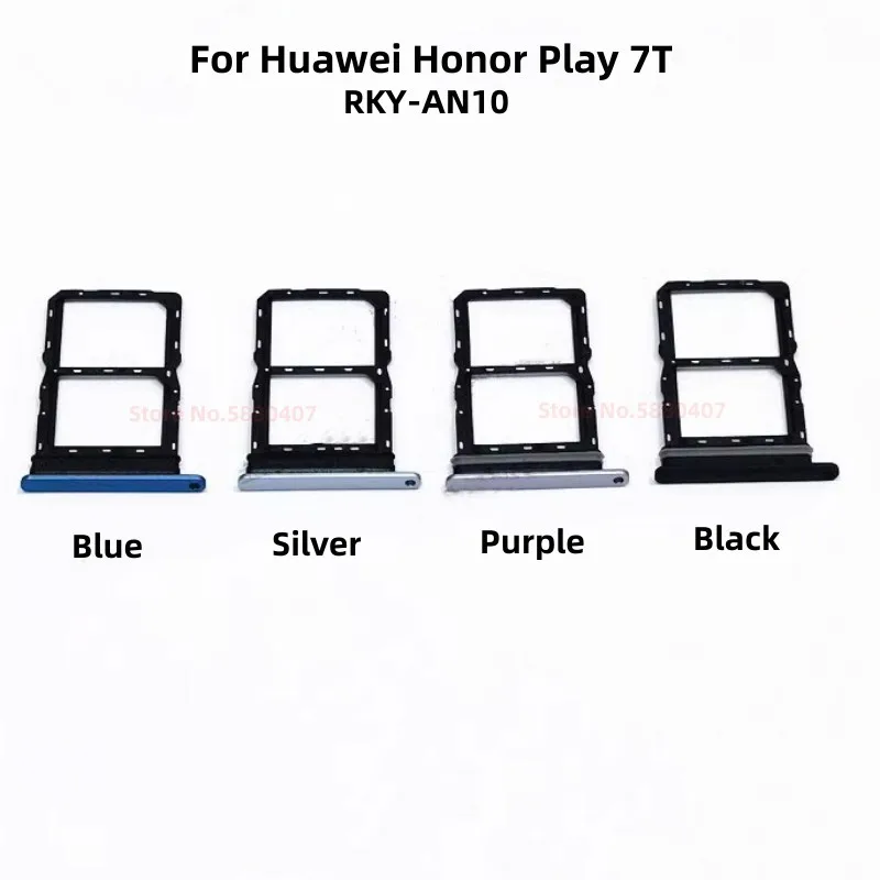 

Original TF SIM Card Tray Flex For Huawei Honor Play 7T Play7T RKY-AN10 SD/SIM TF Card Holder Tray Reader Cover Case Replacement