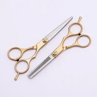 golden professional 6 0 inch stainless steel barber hair cutting thinning scissor shears hairdressing set