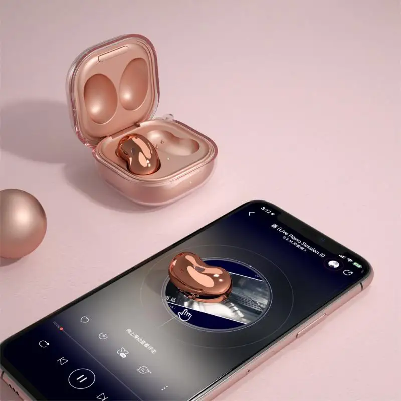 

Чехол из ТПУ для Samsung Galaxy Buds Live, беспроводные bluetooth-совместимые наушники, защитный противоударный чехол с пряжкой 2022