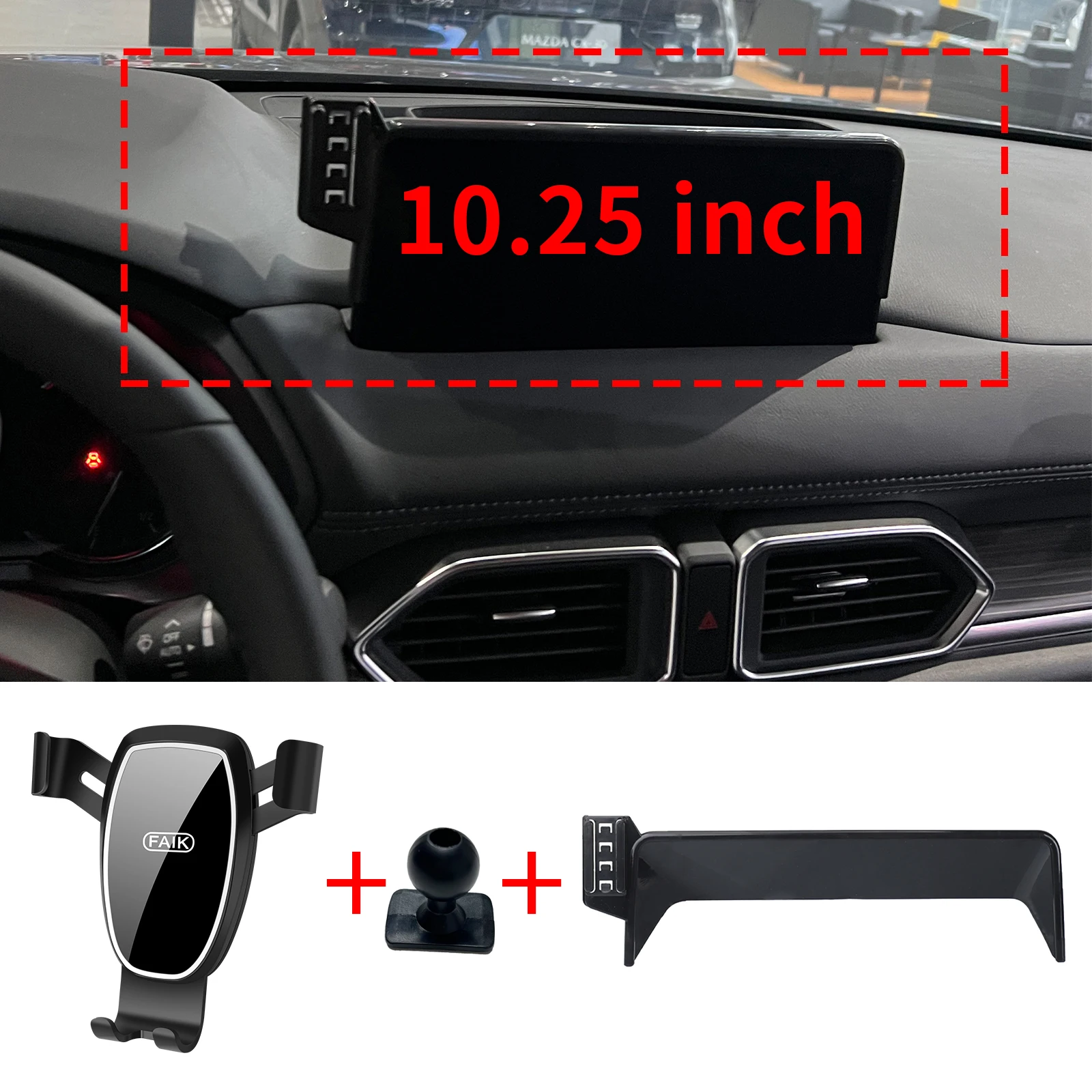 

Подходит для Mazda CX-5 2021 2022 2023-2025 CX5 KF, держатель для телефона на заказ, крепление на приборную панель, основание экрана, без дрели, автомобиль ​ ​ аксессуары