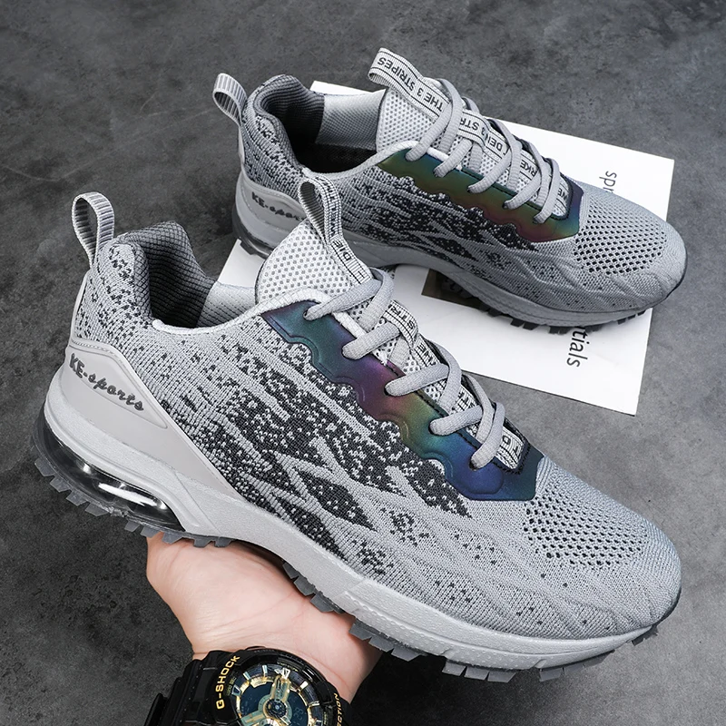 Sneakers for Men New 2022 Summer Fashion Lace-up Men's Shoes Breathable Light Runing Designer Luxury Brand Air Cushion Sneakers